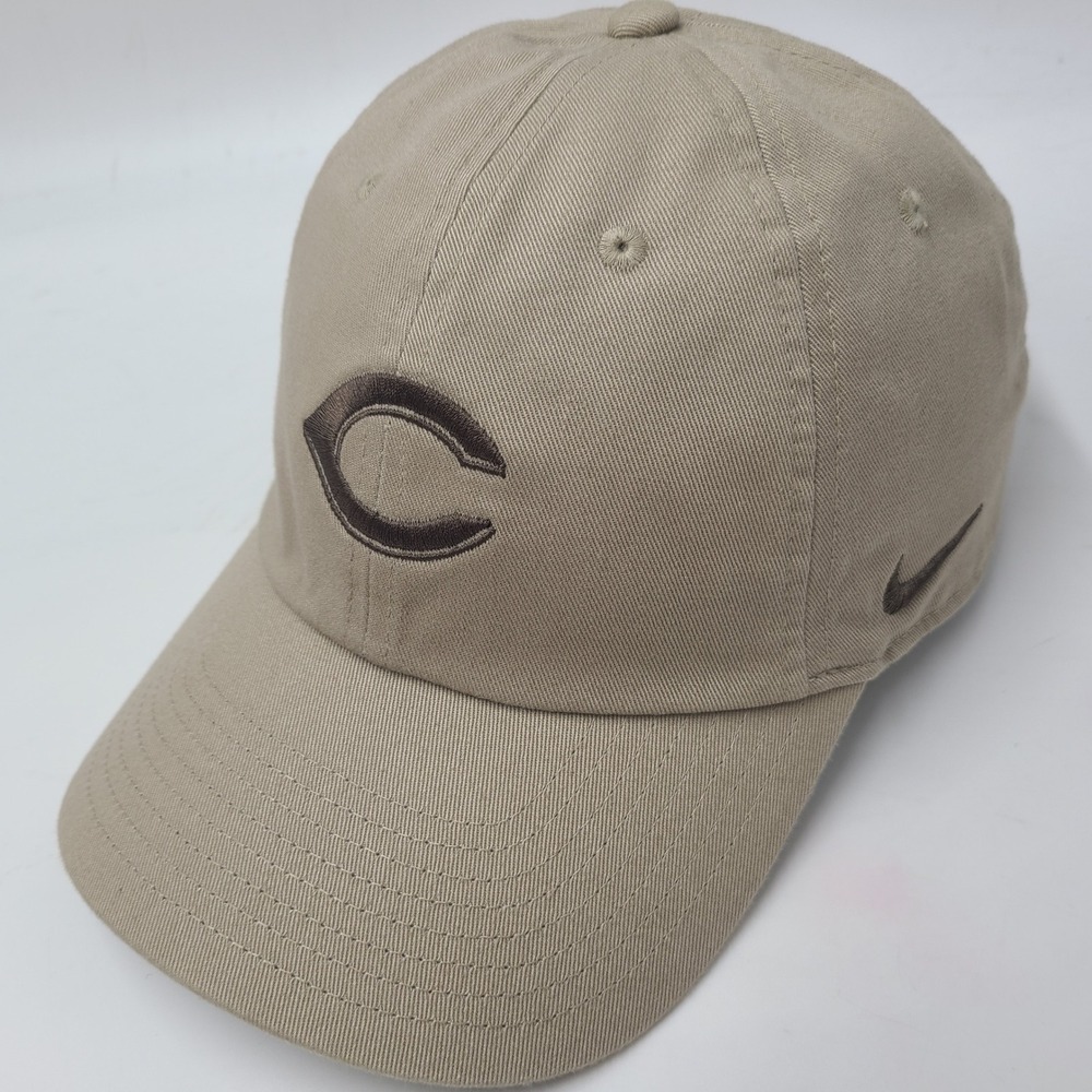 Cincinnati Reds Hat Strapback Nike Beige Brown‎ MLB Baseball Club Cap Dad Men